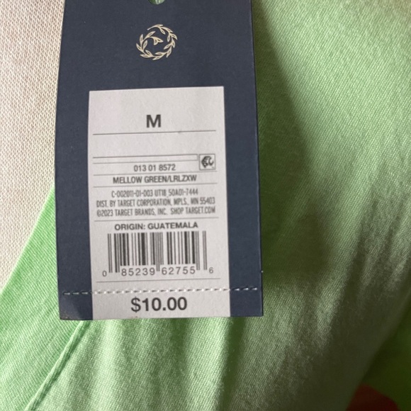 Universal Thread Light Green V-Neck Short Sleeve Tee - Picture 3 of 5